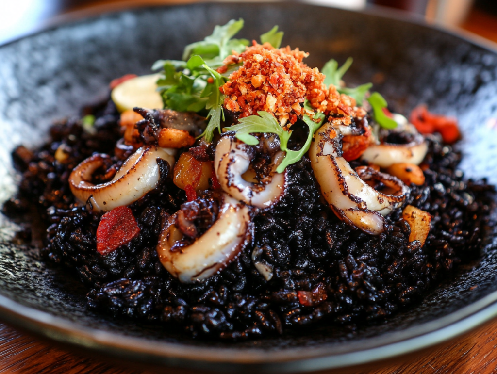 Arroz Negro – Black Rice with Squid