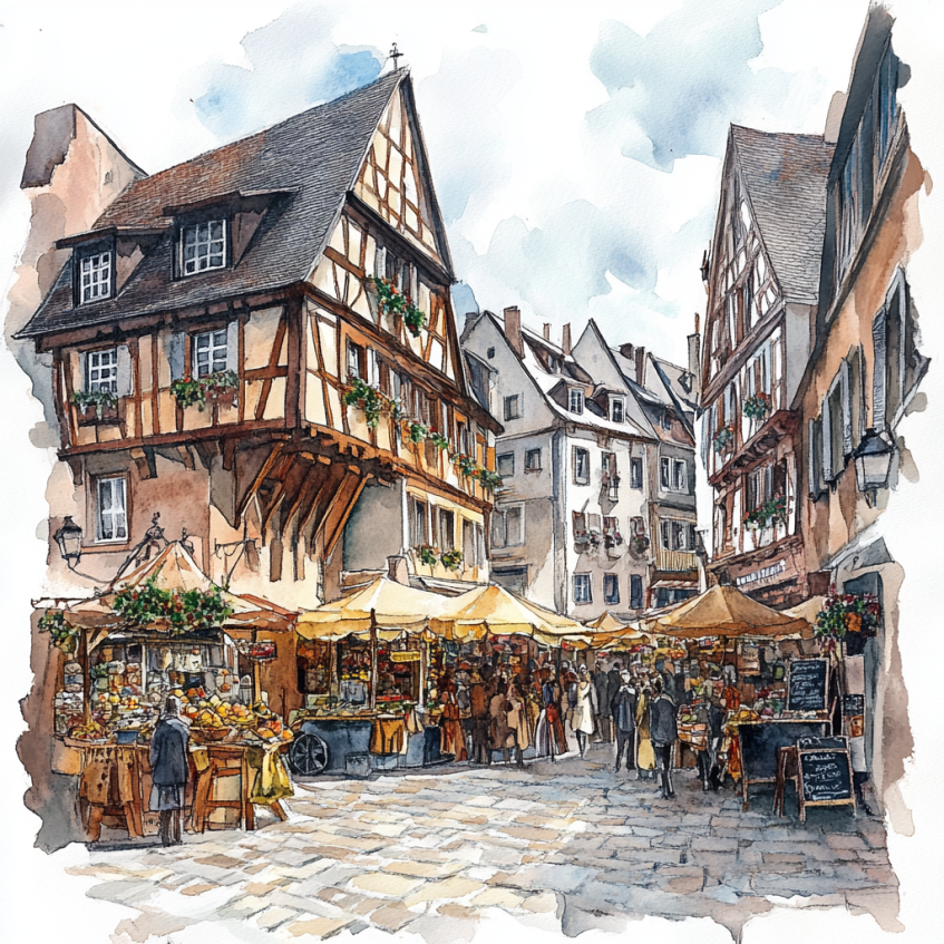 Strasbourg’s Medieval Market, France