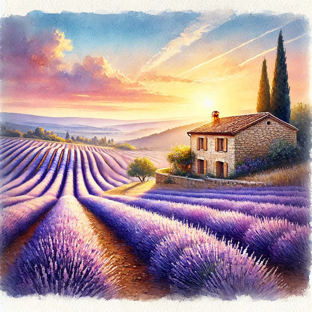 Lavender fields of Provence in France