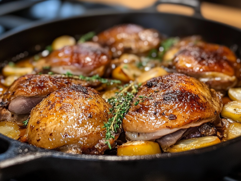 French Duck Confit dish