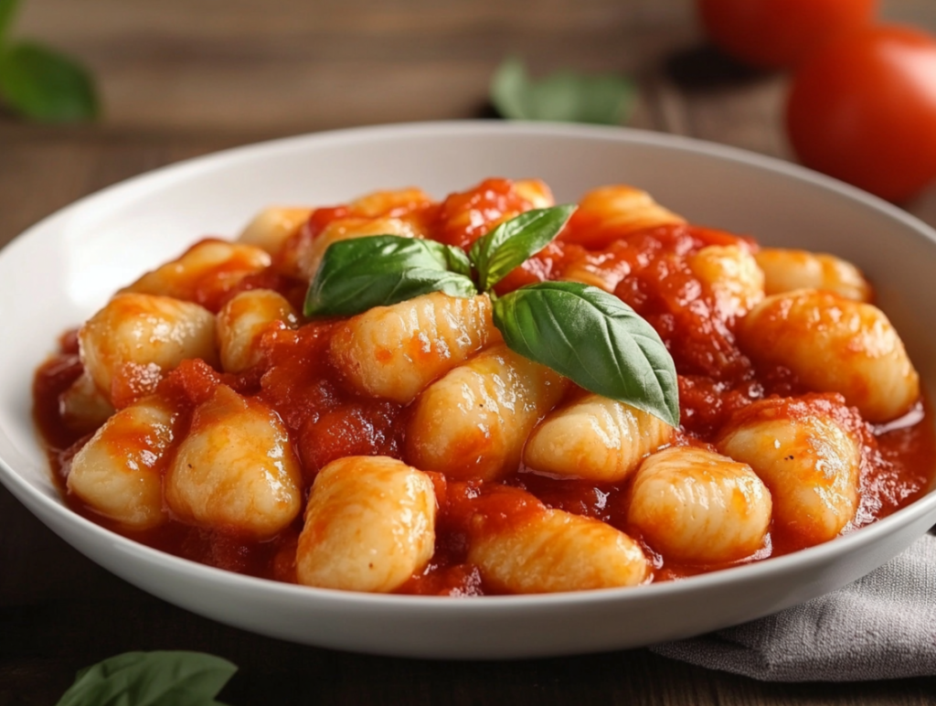 Italian Gnocchi with Tomato Sauce