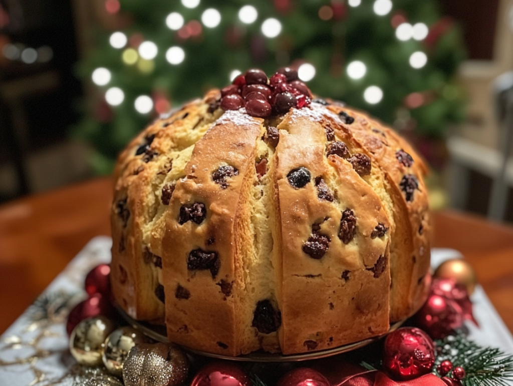 Italian Sweet Panettone Bread
