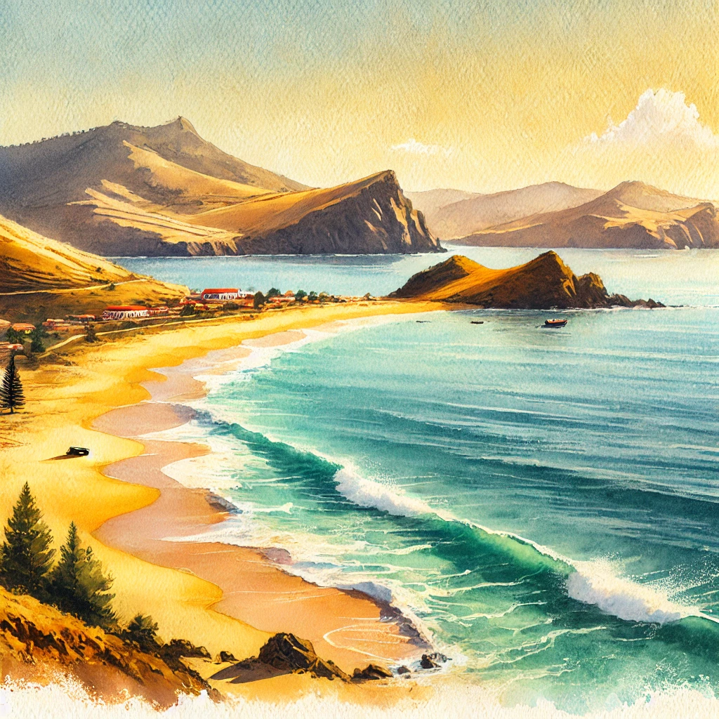 Porto Santo Beach in Portugal