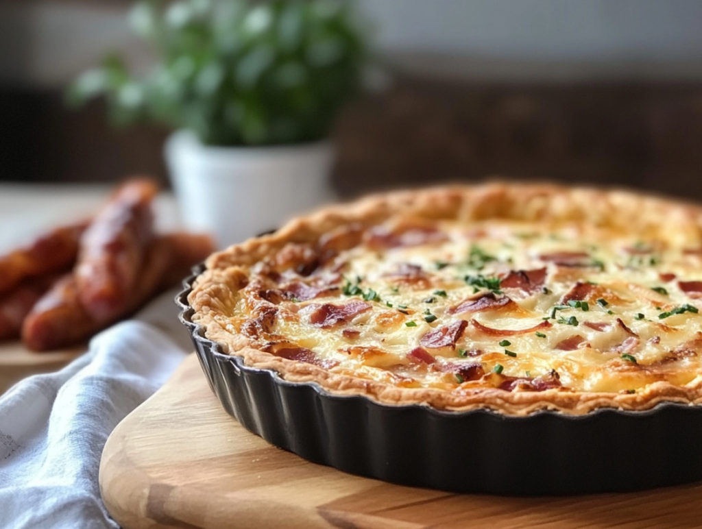 Quiche Lorraine - Savory Tart with Bacon