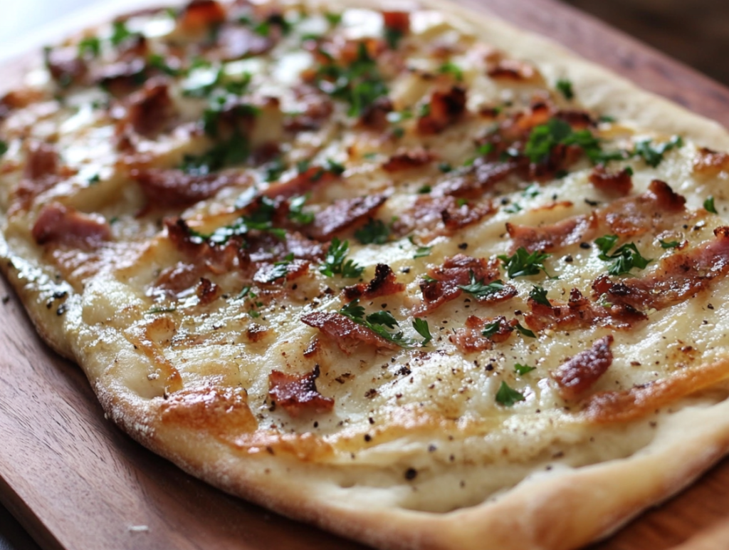 Tarte Flambée - Alsatian Flatbread