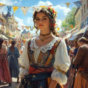 Spring modern European spring festival