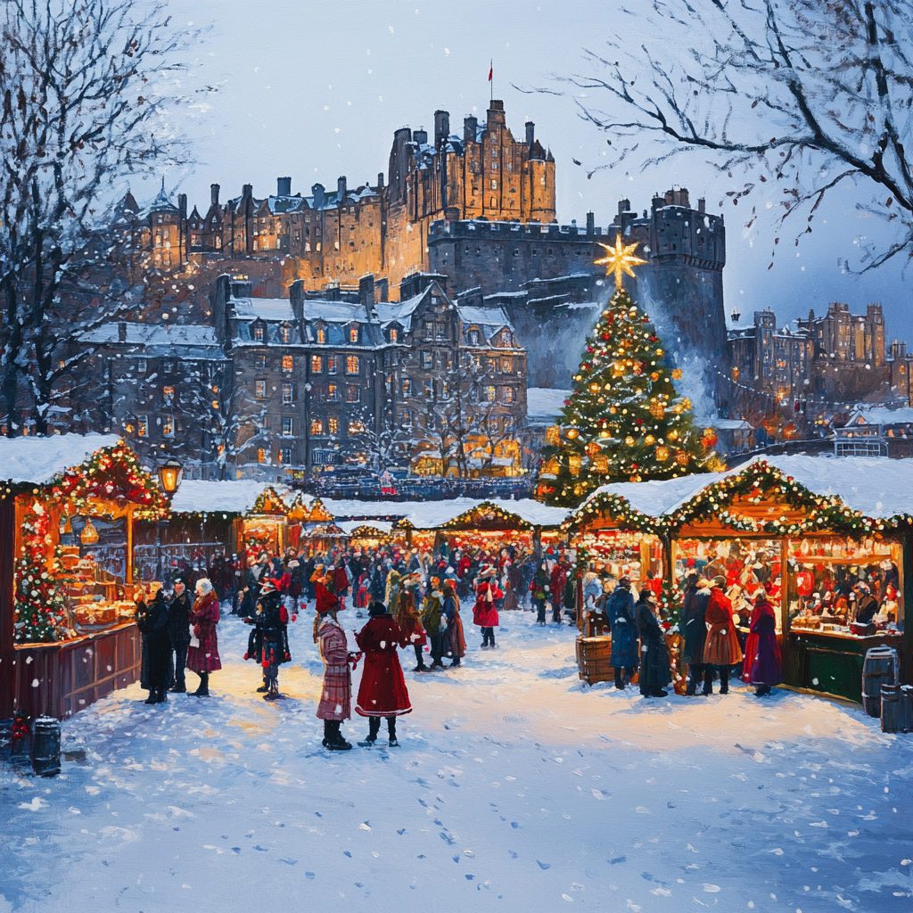 UK Edinburgh Christmas Market