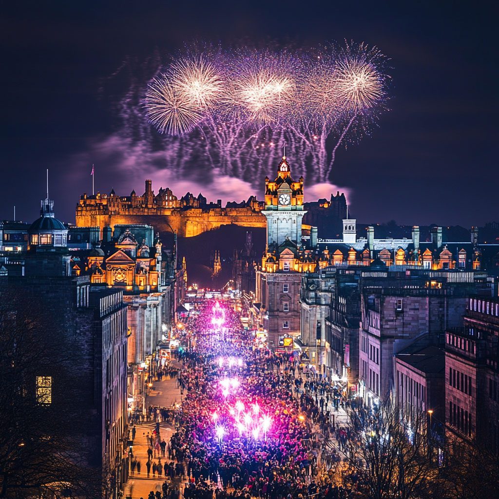 UK Edinburgh_Hogmanay_scene